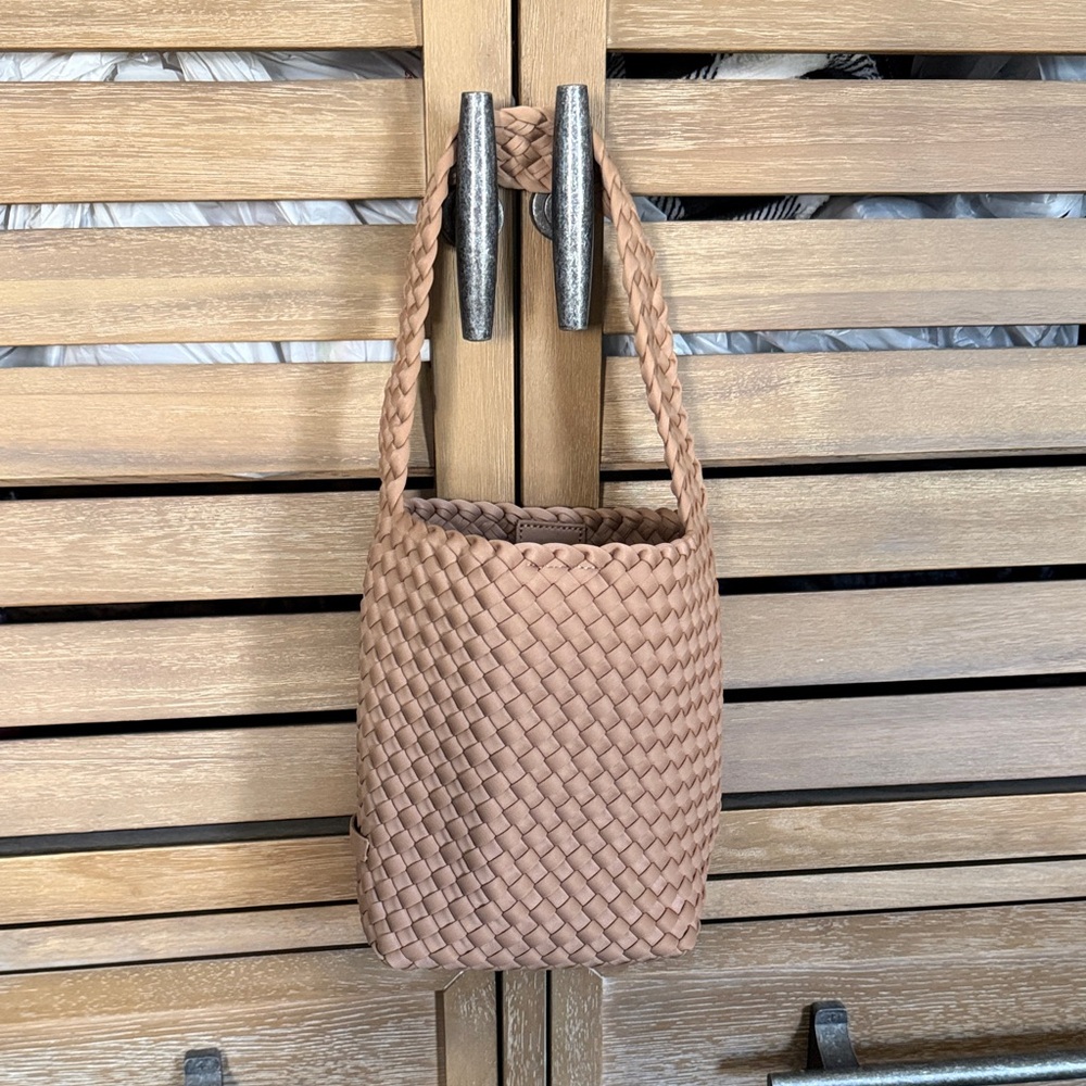 Naghedi Tan Woven Mini Bag